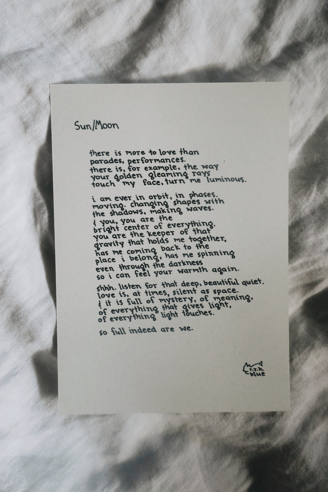 Sun/Moon // Poem