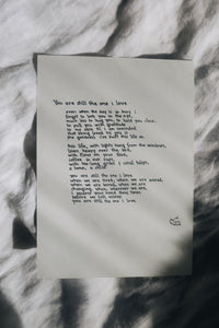 You Are Still the One I Love // Poem