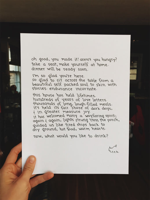 Kitchen Creed (Dinner Will Be Ready Soon) // Poem