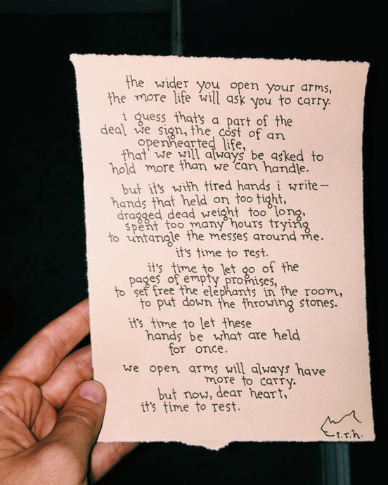 But Now, Dear Heart // Poem