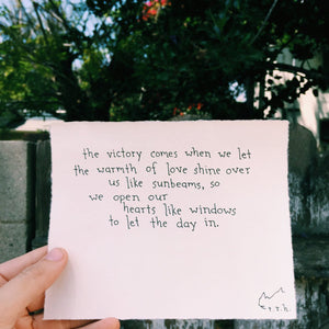 Hearts Like Windows // Poem