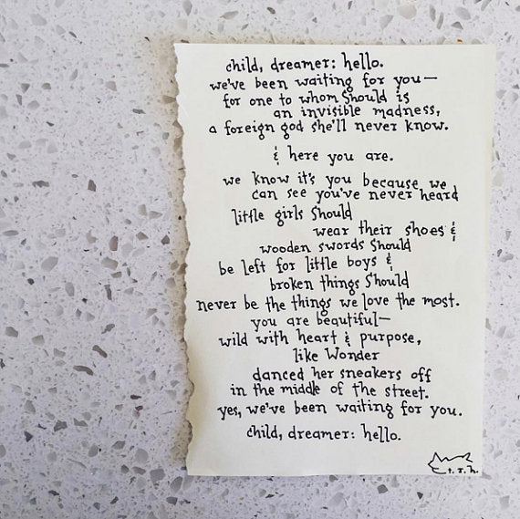 Child, Dreamer // Poem