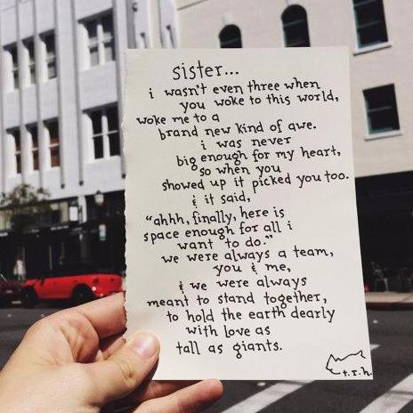 Sister // Poem