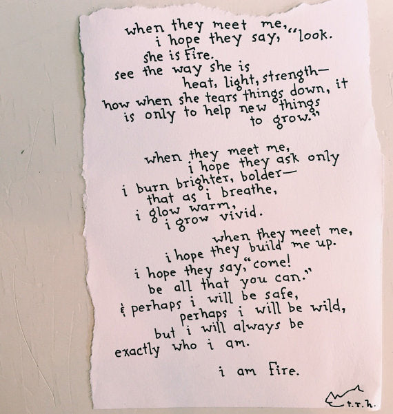 She is Fire // Poem